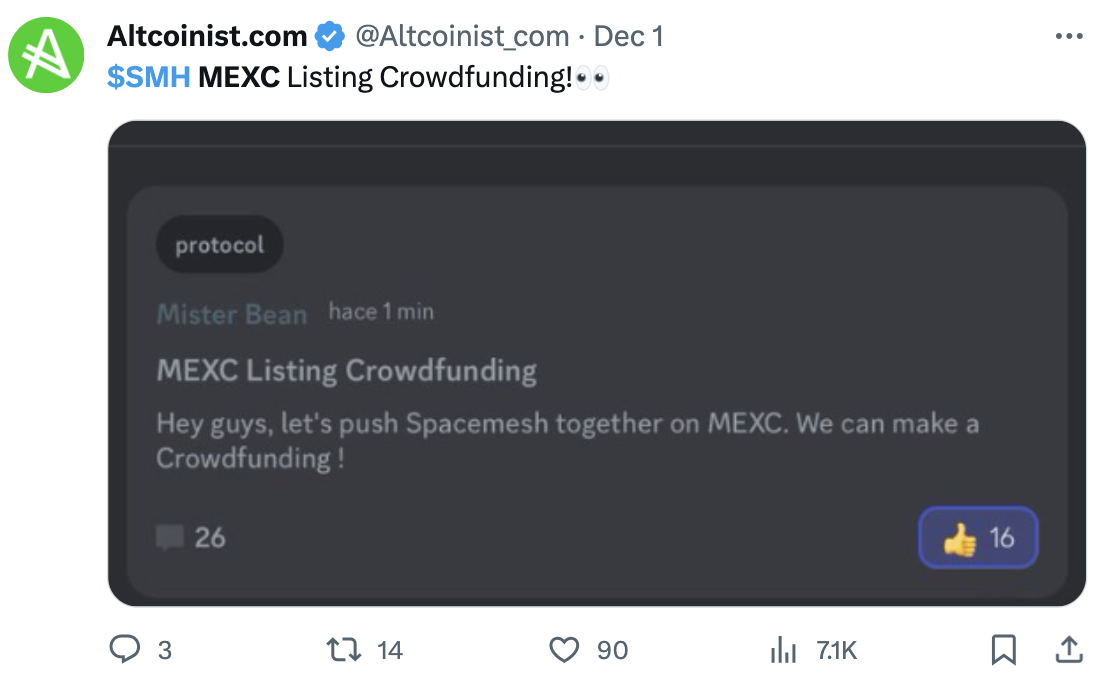 https://x.com/Altcoinist_com/status/1730273962607911280?s=20