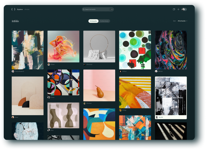 Screenshot of our platform. 