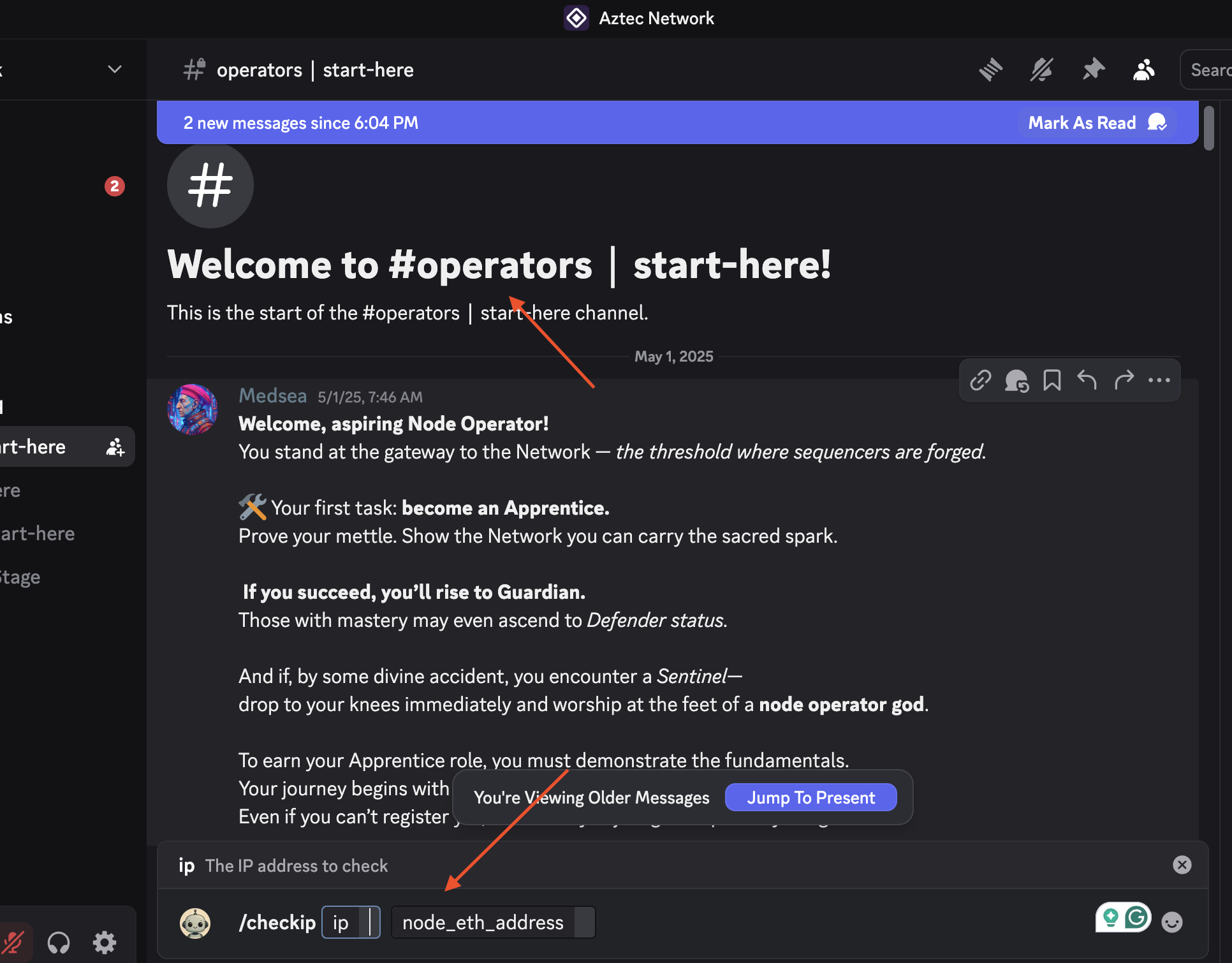 Enter your Node IP here
