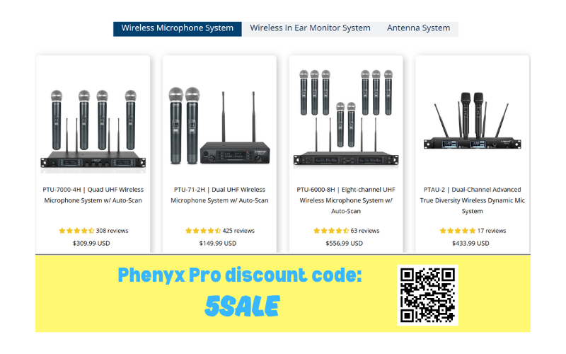 Phenyx Pro Wireless Microphone System