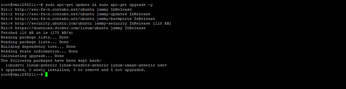 What's happening: We're updating the package list and upgrading the system to ensure we have the latest dependencies.