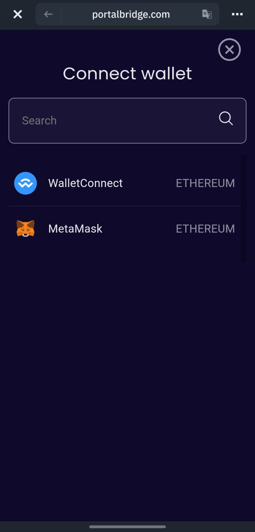 Click Connect wallet and select Binance Web3 Wallet.