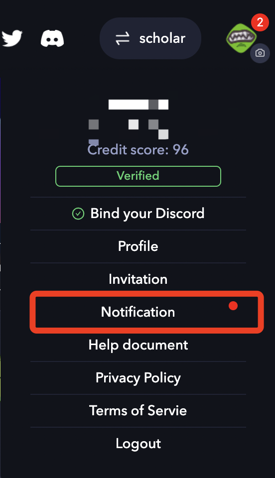 You can view it in the “Notification” section of the drop-down menu after clicking your profile picture in the top right corner.