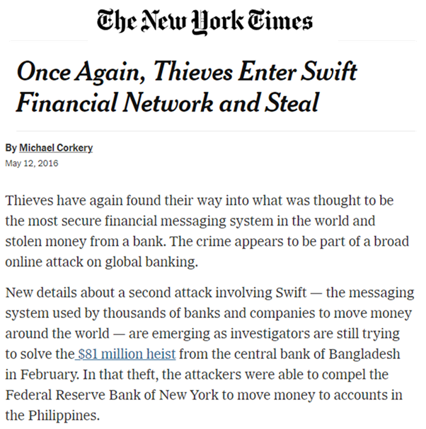 Rede Swift atacada em Bangladesh