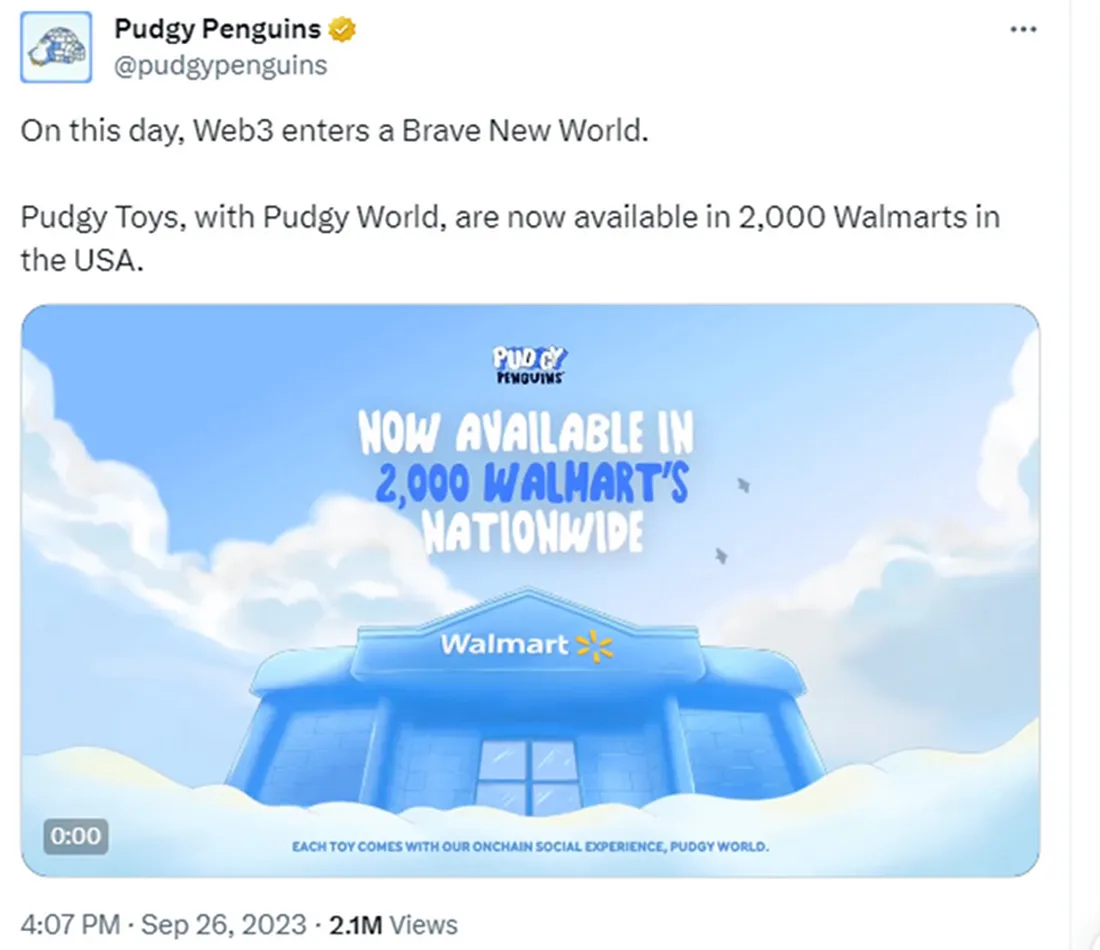 They really launched physical toys!