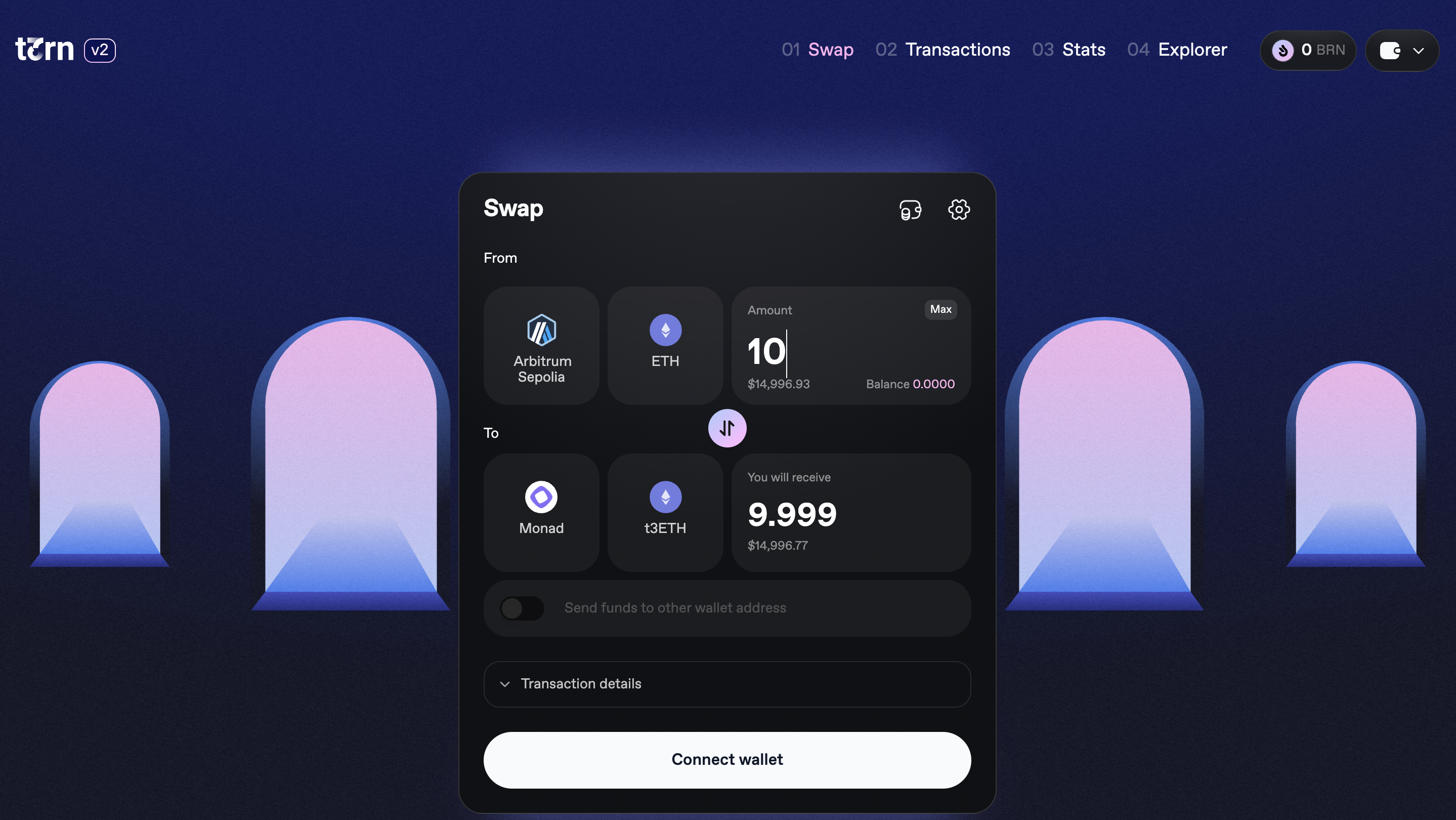 Swap on T3RN Testnet