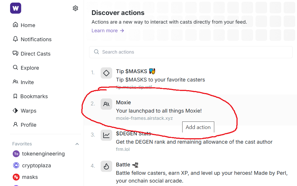 Discover Actions