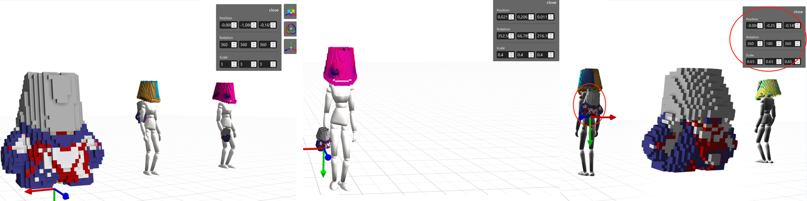 Data reference for how to wear the MenderGame-01