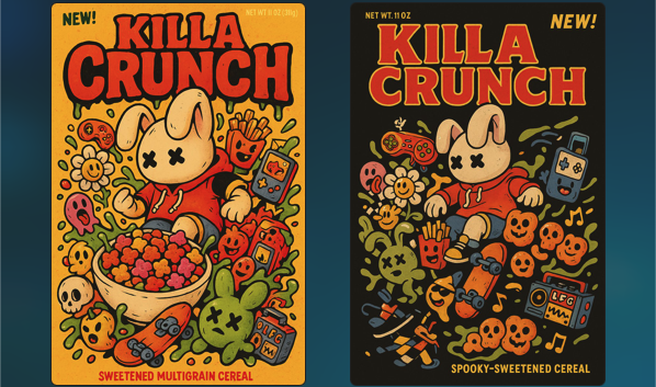 Draft renders of our upcoming cereal drop