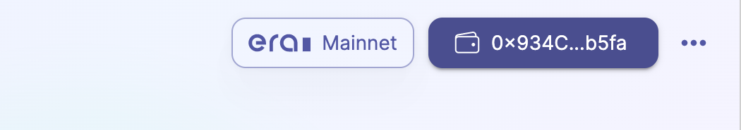 Connected wallet