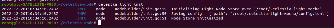 you should have an output like this
