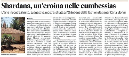 Shardana, un'eroina nelle cumbessias