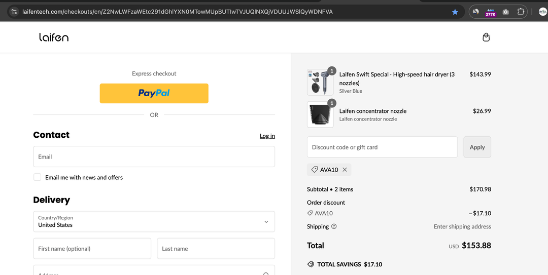 LaifenTech Discount Code (AVA)