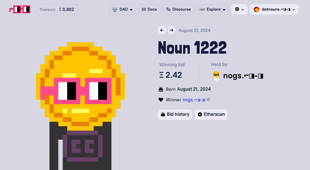 NNS Resolver on nouns.wtf