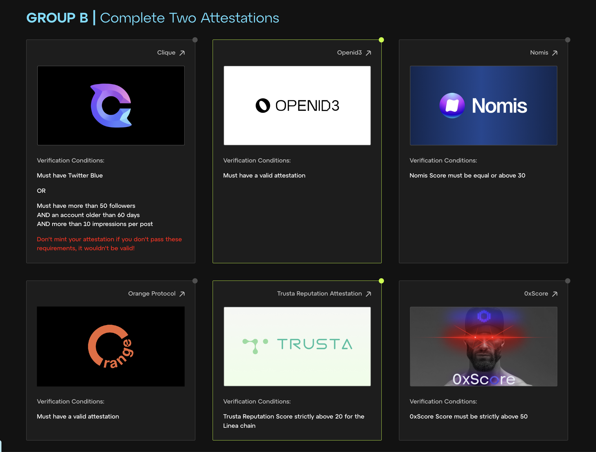 Здесь я выбрал OpenID3 и так же Trusta