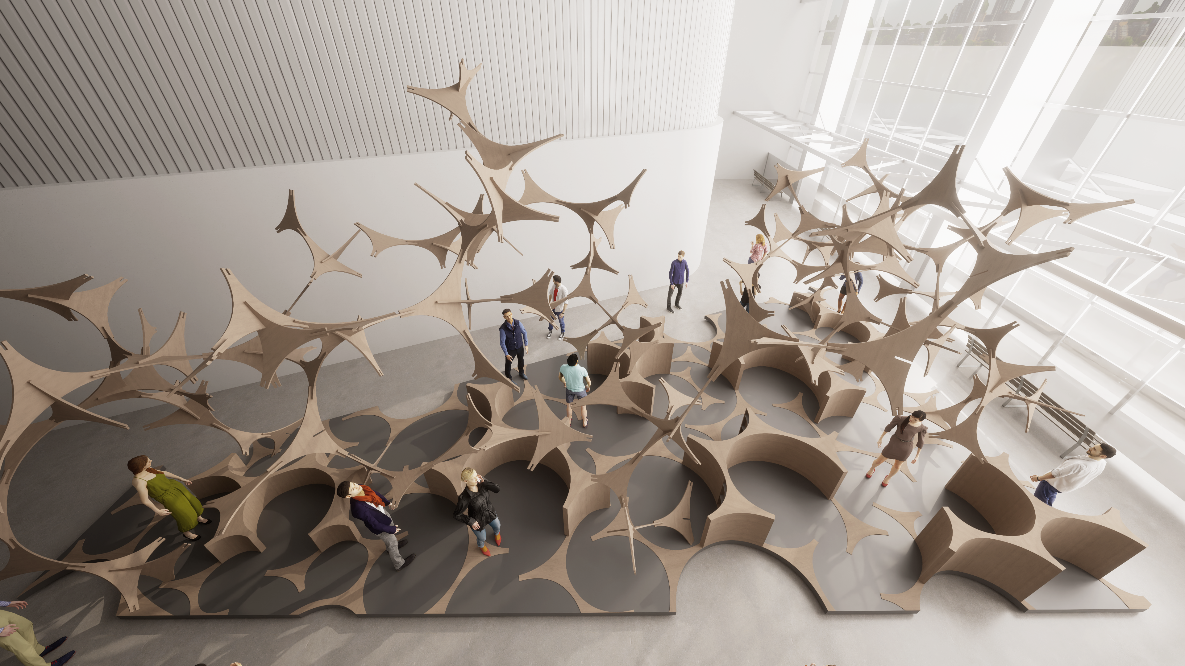 Swarm Pavilion for Power Station of Art