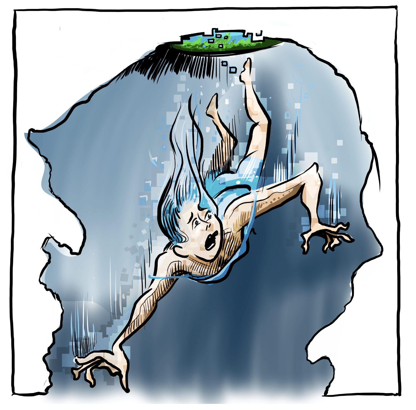 Alice falls down her Rabbithole