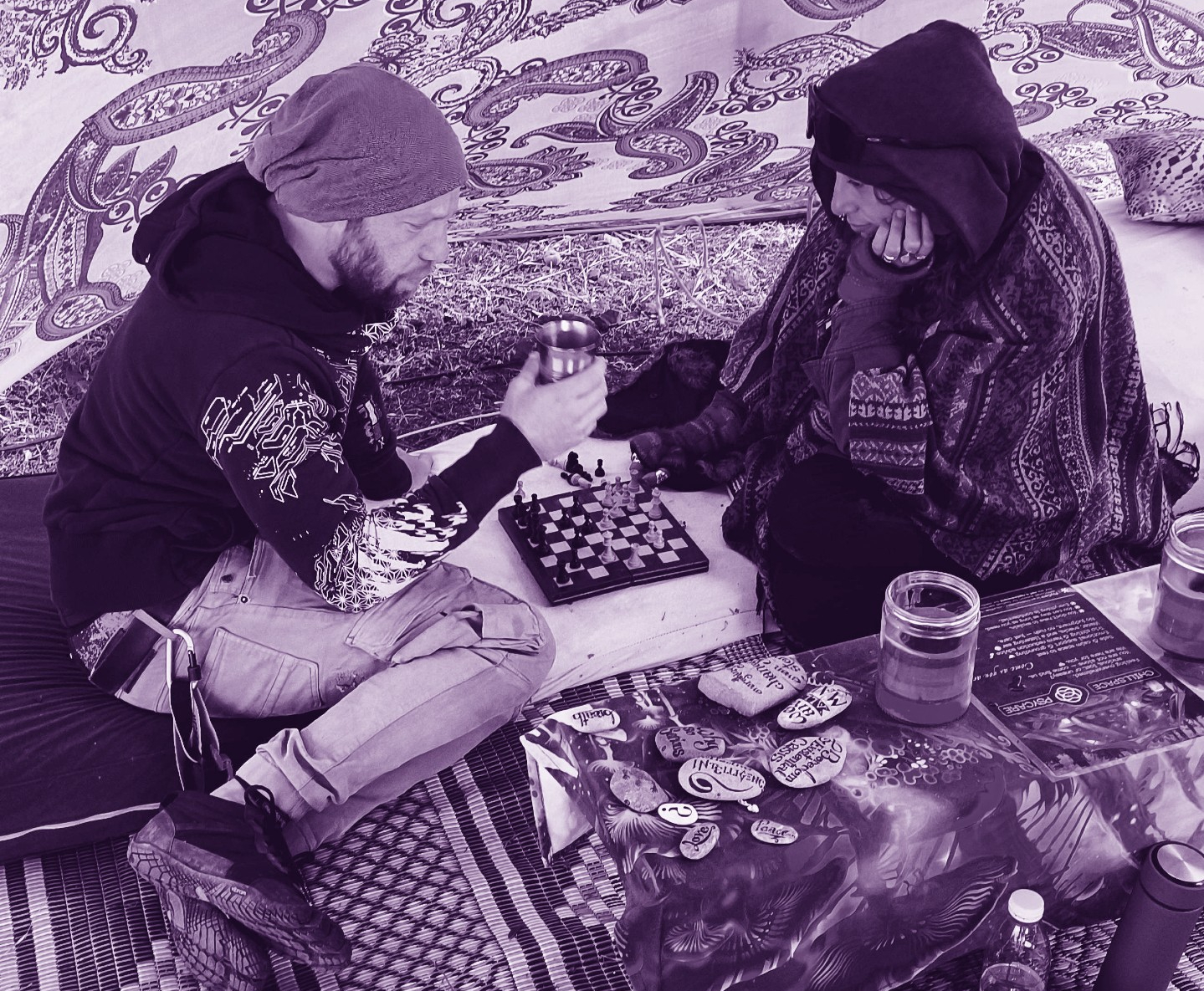 The PsyCare tent at the Dark Dreams IV festival