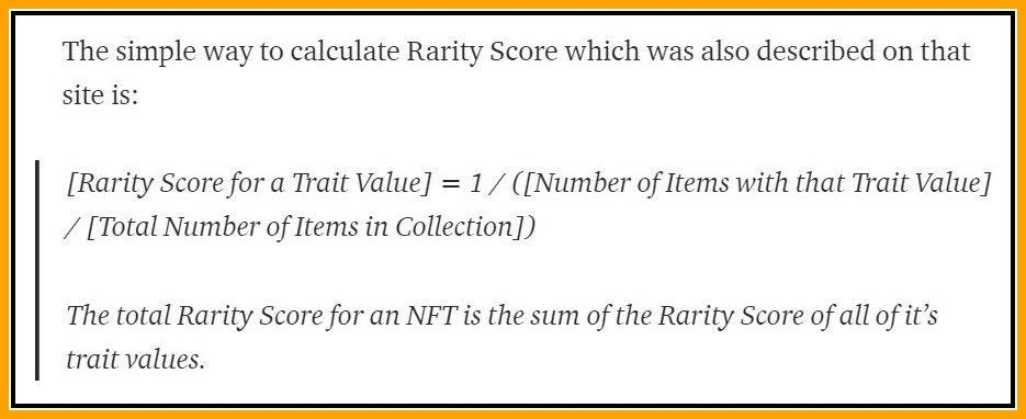 Rarity.Tools 稀有度评分