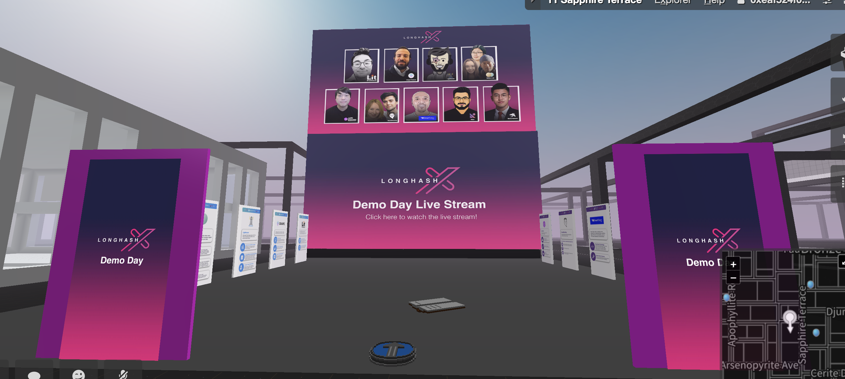Our parcel of land on CryptoVoxels (a work in progress for Jan 17th/18th)