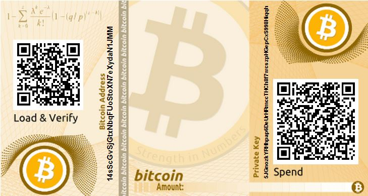 (Paper wallet. Source : Wikipédia)
