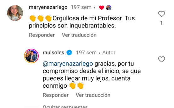 Instagram oficial de Raúl Soles