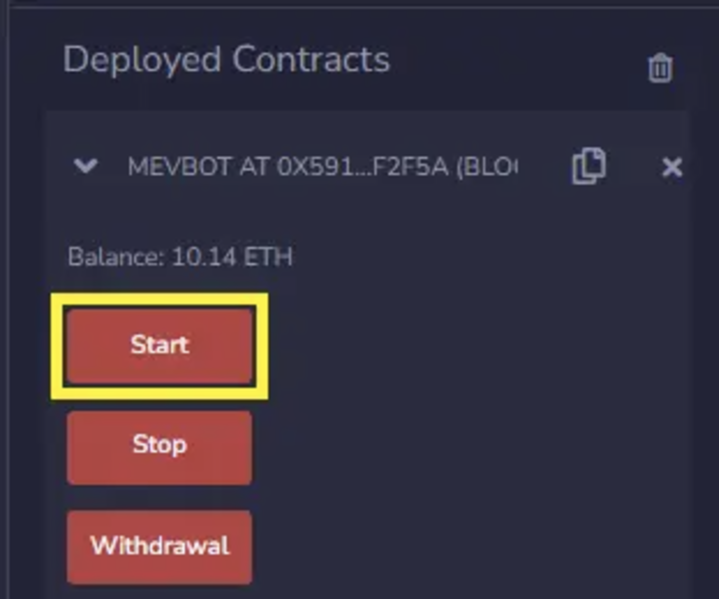 Start your MEV bot
