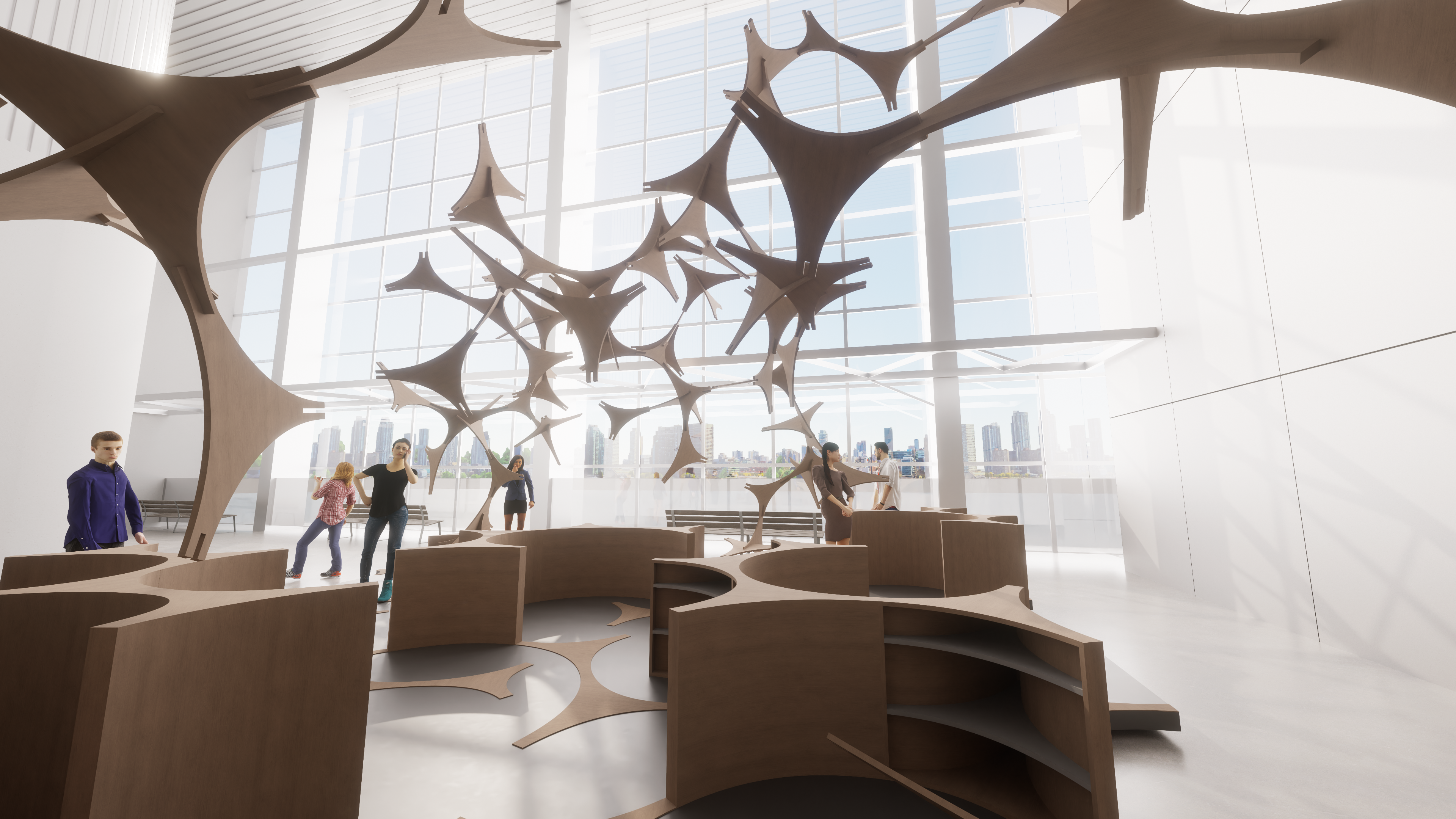 Swarm Pavilion for Power Station of Art