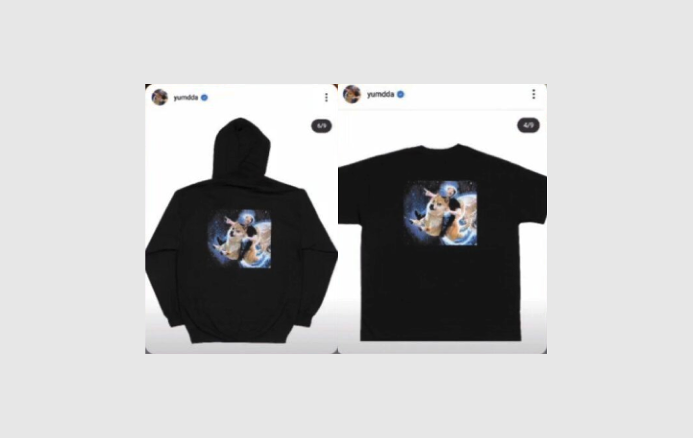 Merch being sold by Yumdda