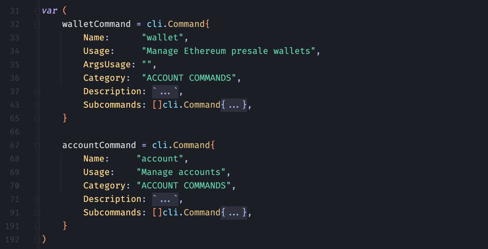 geth 子命令 account 和 wallet