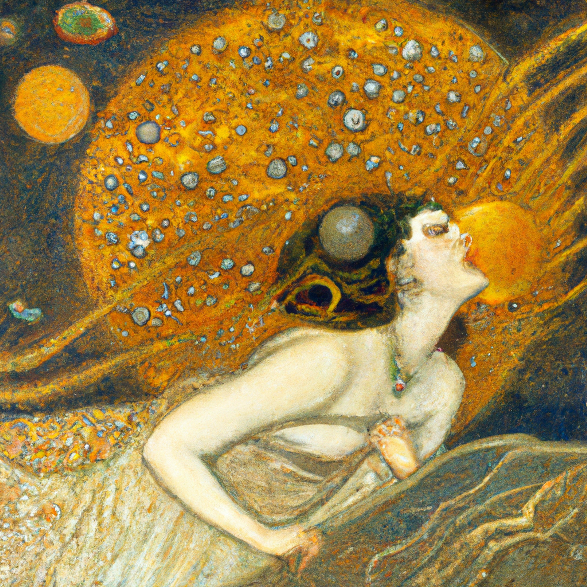 The only iteration in which Aphrodite is actually vomiting