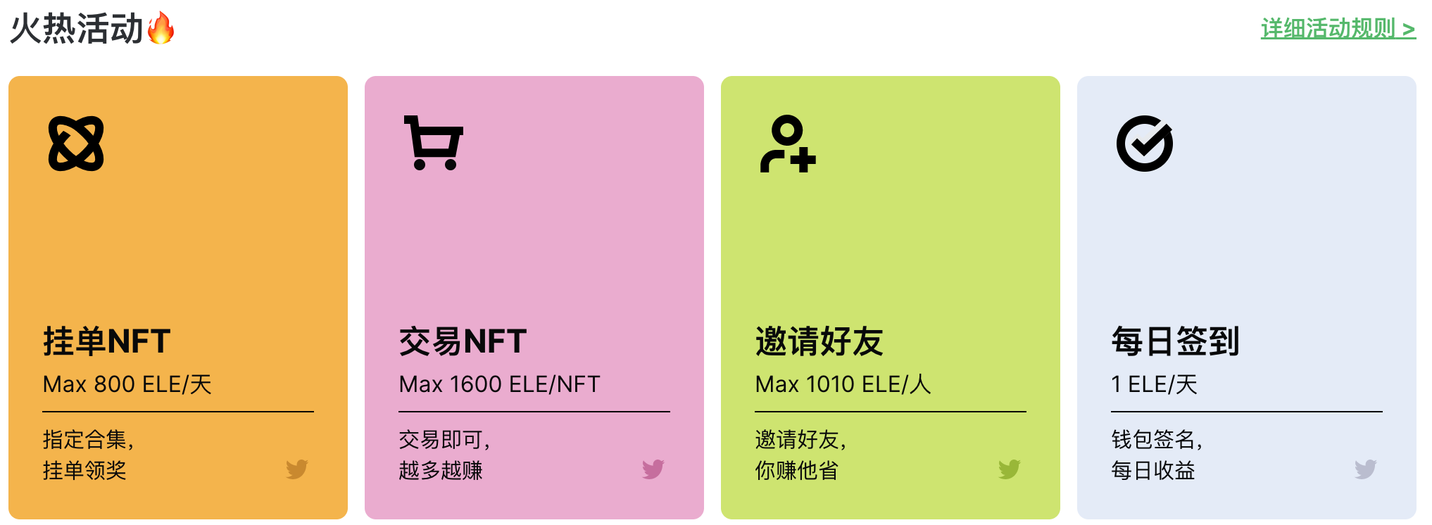 Element近期真金白银的奖励活动