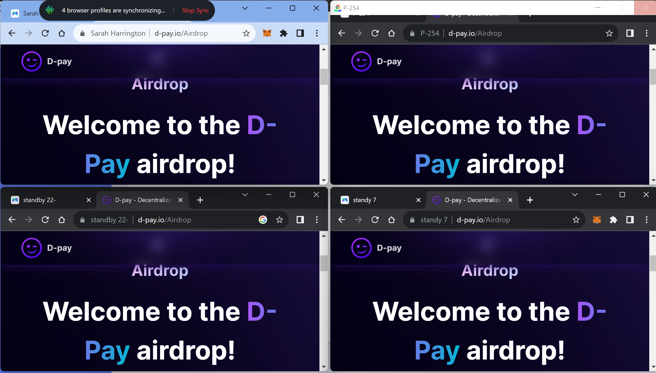 Best browser for Airdrops -D-Pay Airdrop