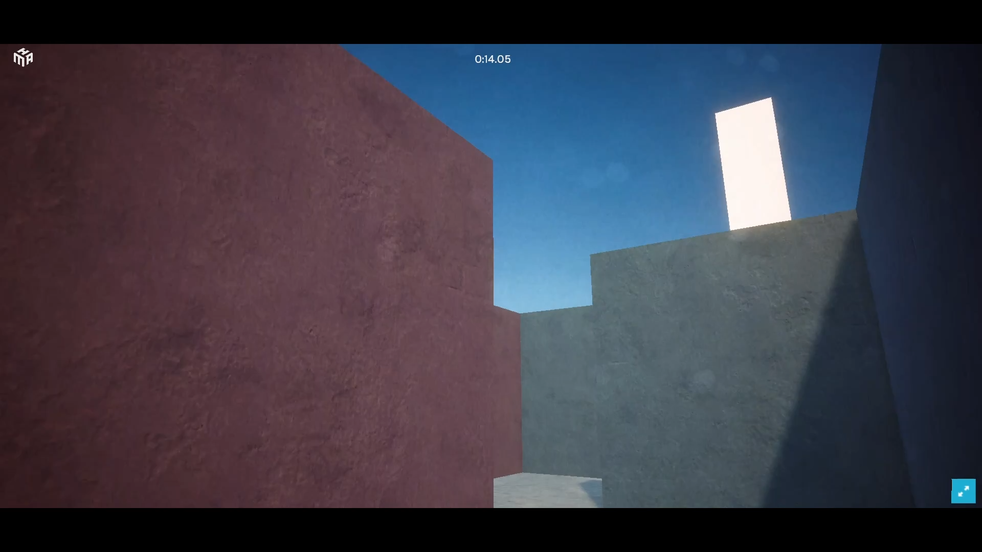 player trying to solve the maze by finding the monolith