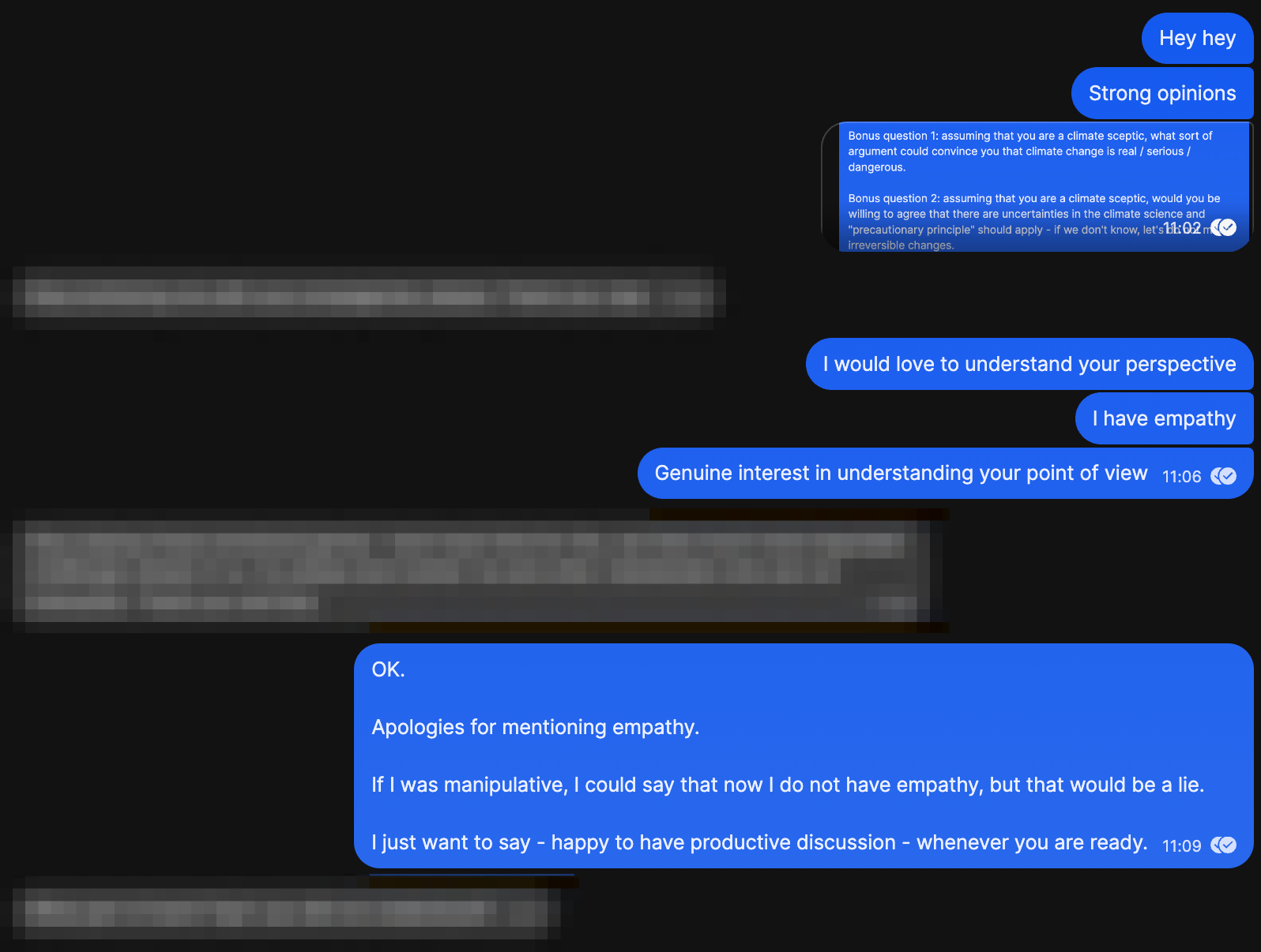 I really tried to understand the mindset of a climate change denier.