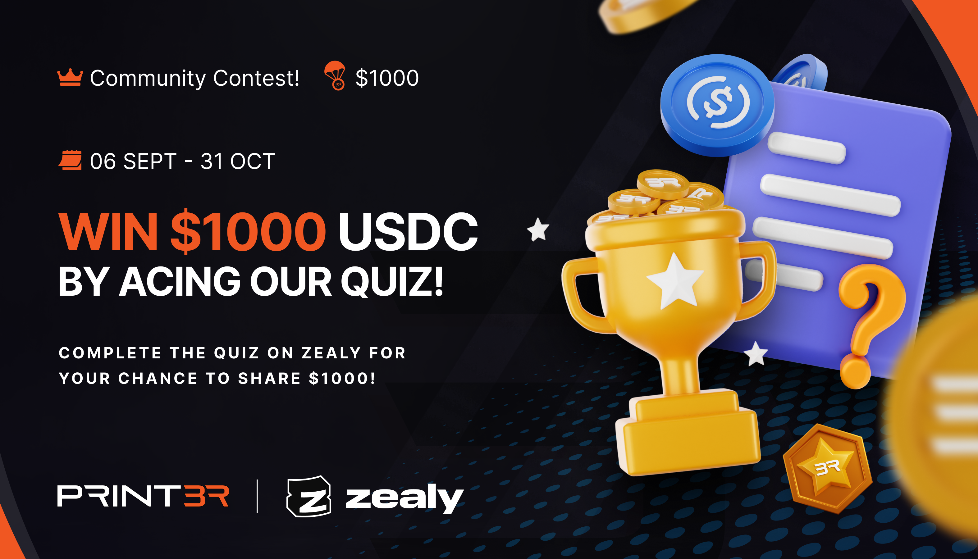 $1000 Giveaway Zealy Campaign