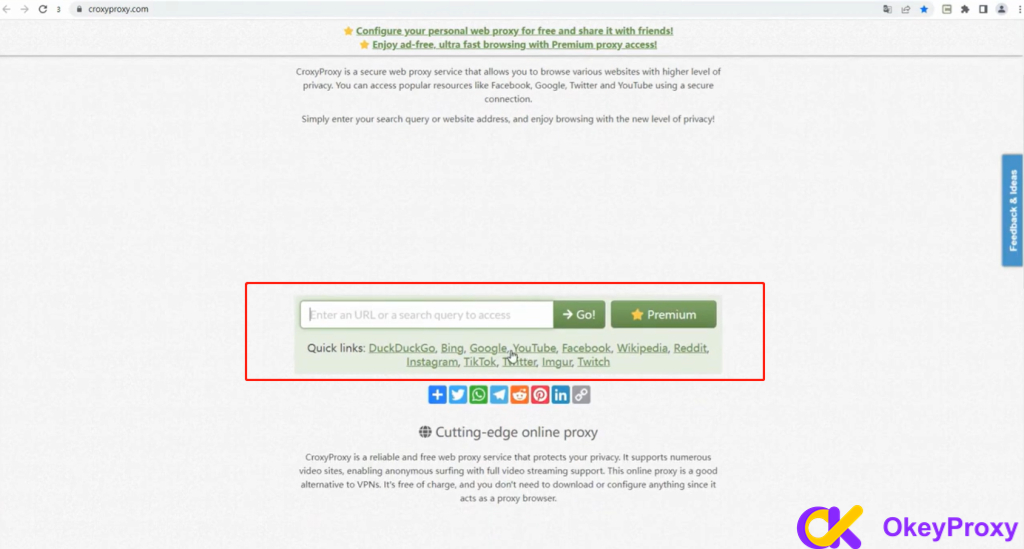 Croxy Proxy Website