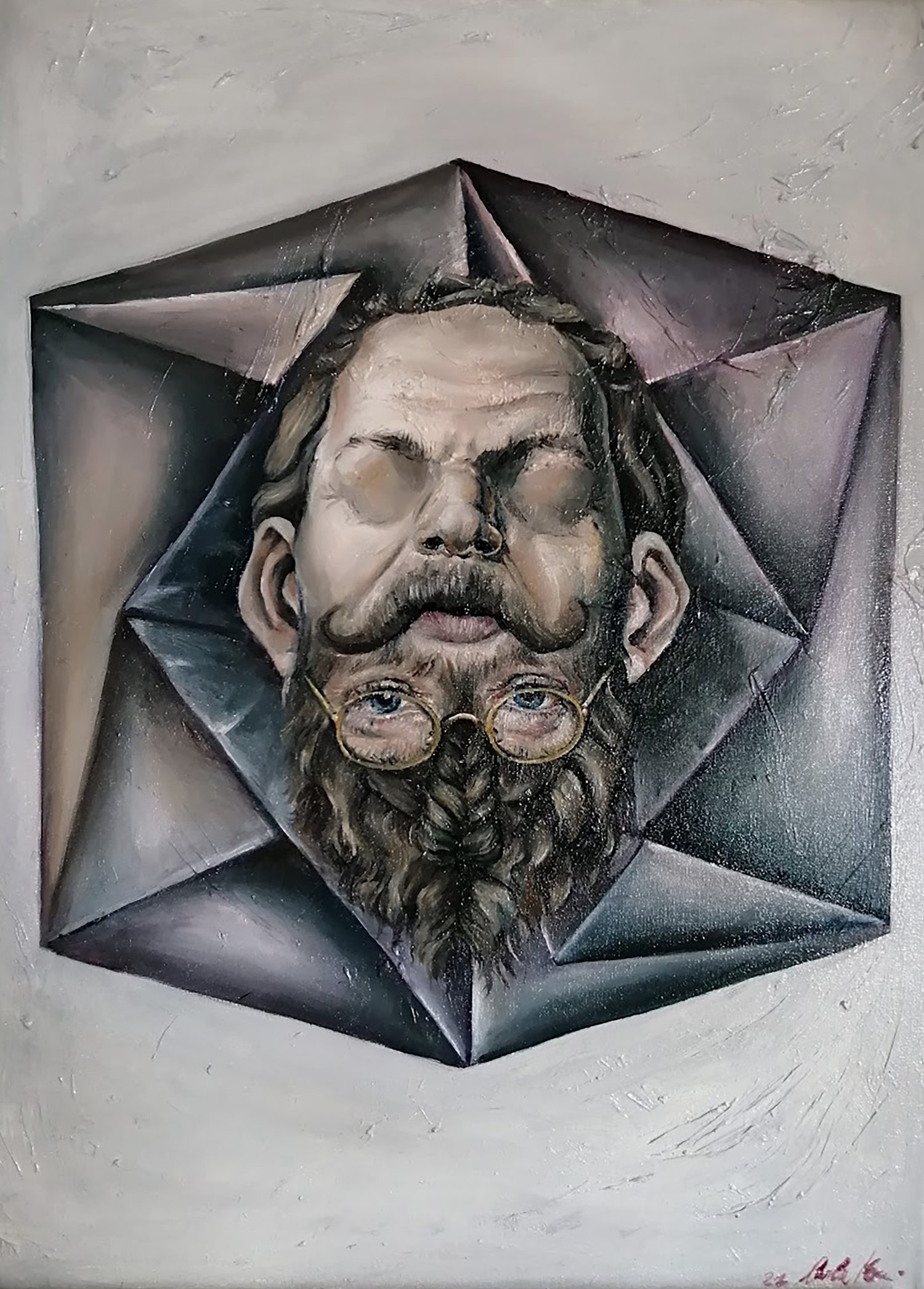 The Illuminate Anarchist and the Natural Laws - Oil On Canvas