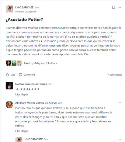 "Líder" pidiendo calma en un esquema ponzi