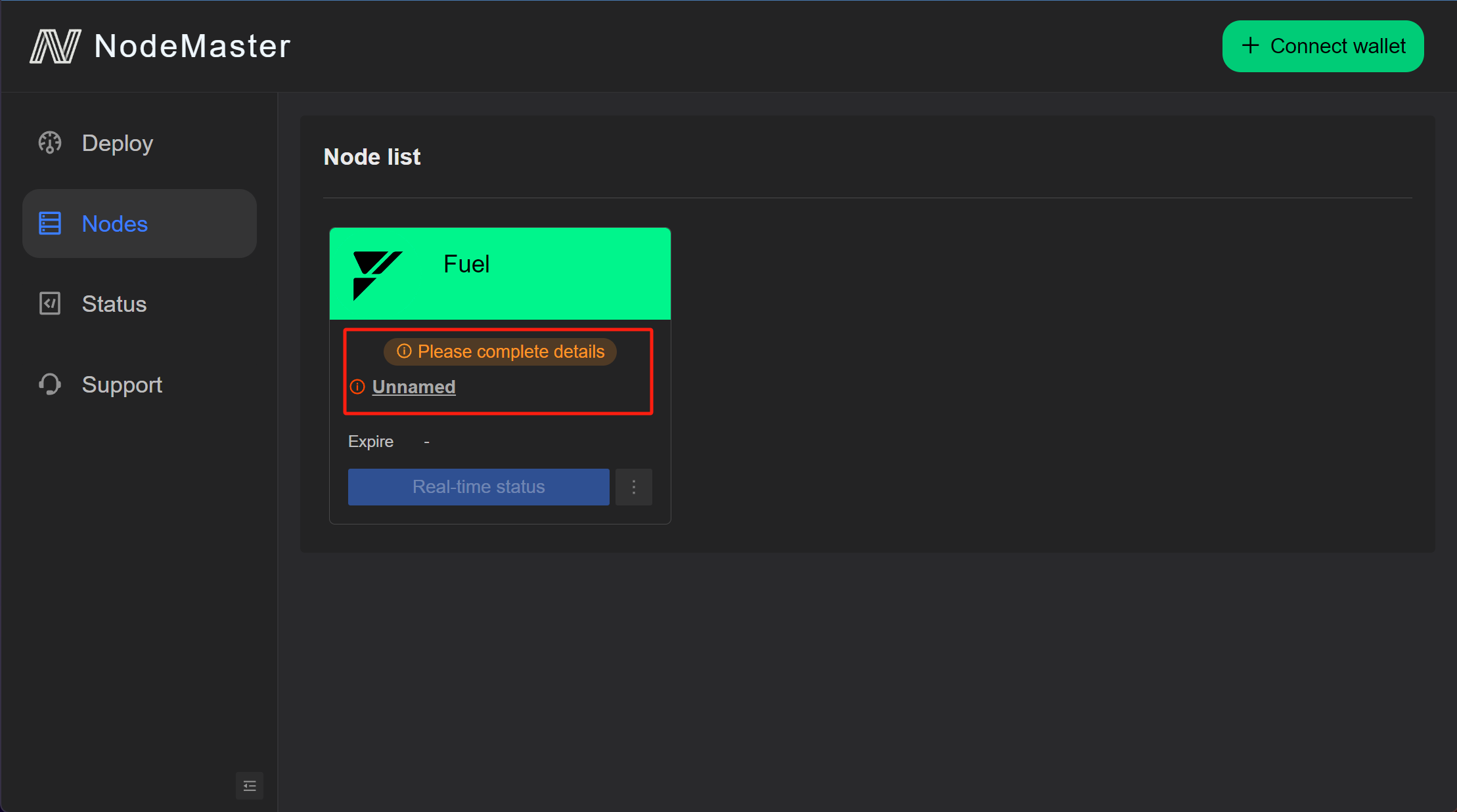 Setting up a node name