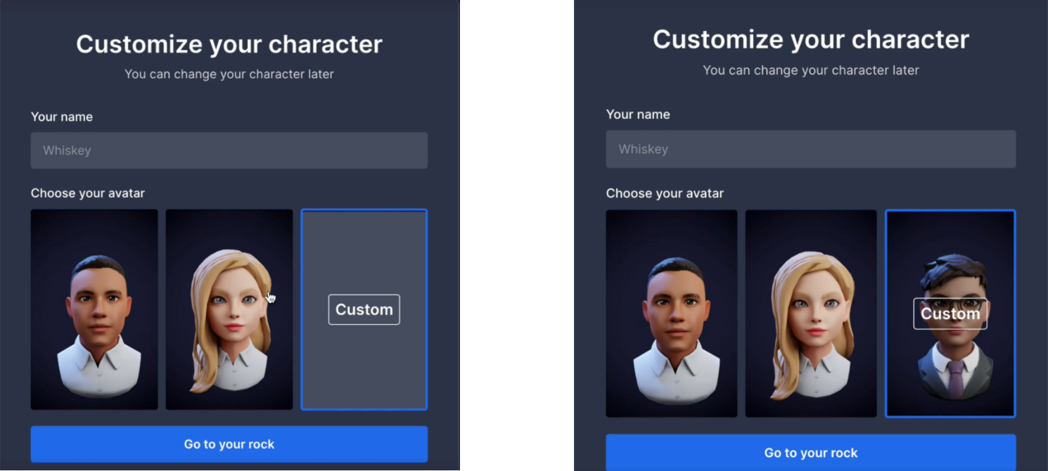 Avatar's powered by ReadyPlayeMe