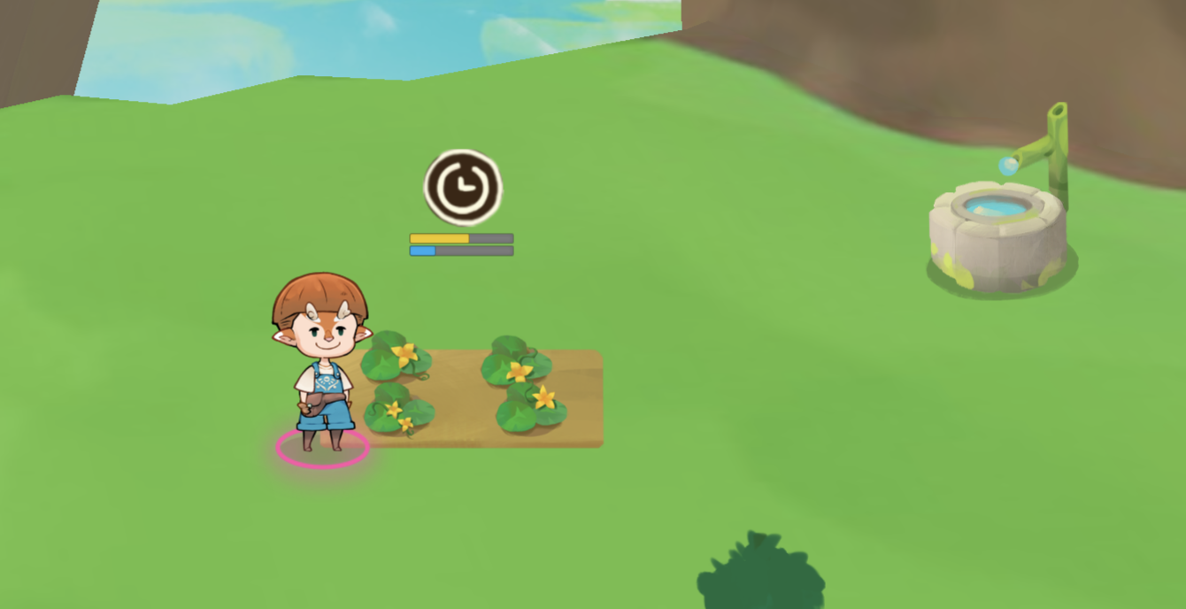 My Garden with Pumpkins growing