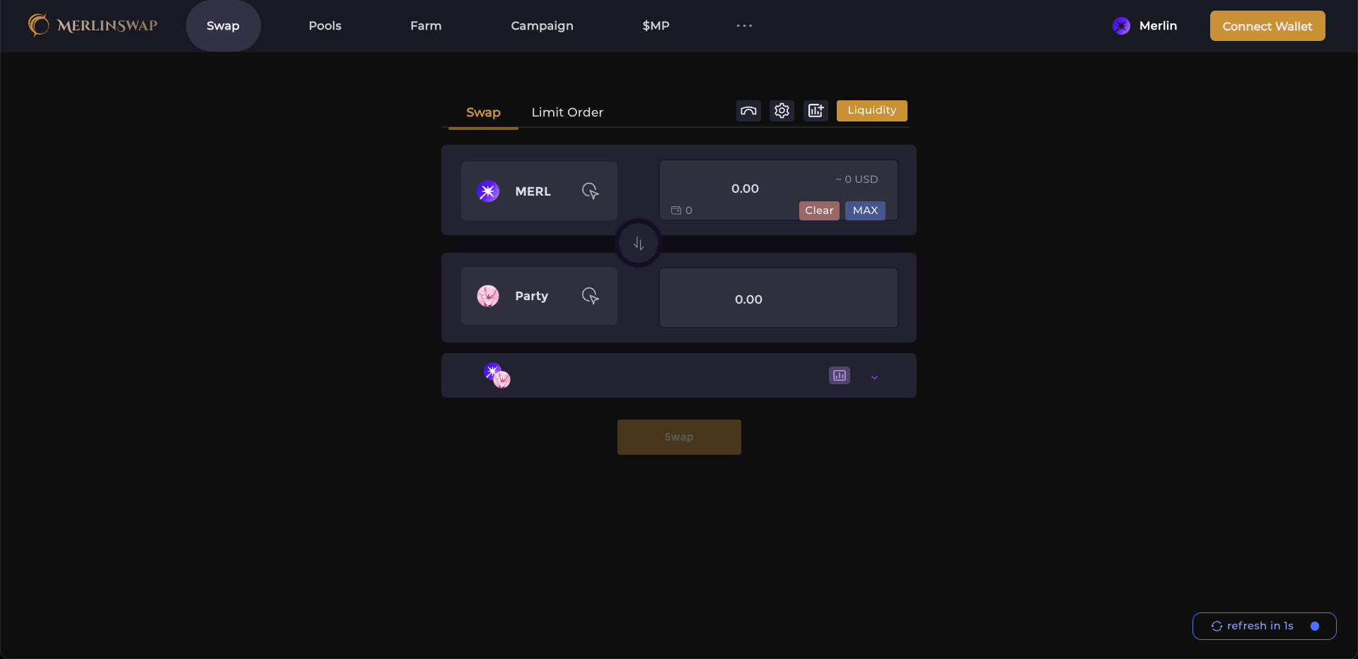 Buy $Party at MerlinSwap