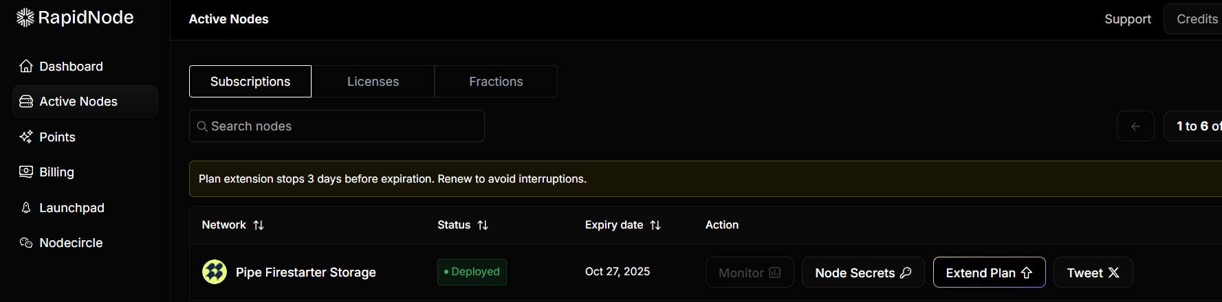 Node Deployed