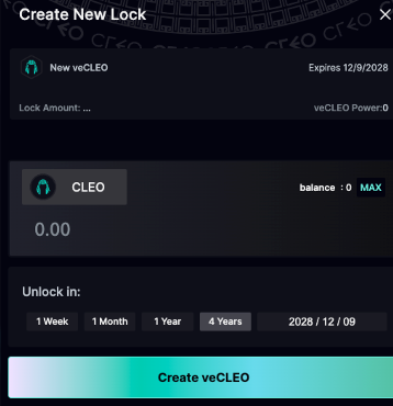 Enter CLEO and select unlock in 1 week