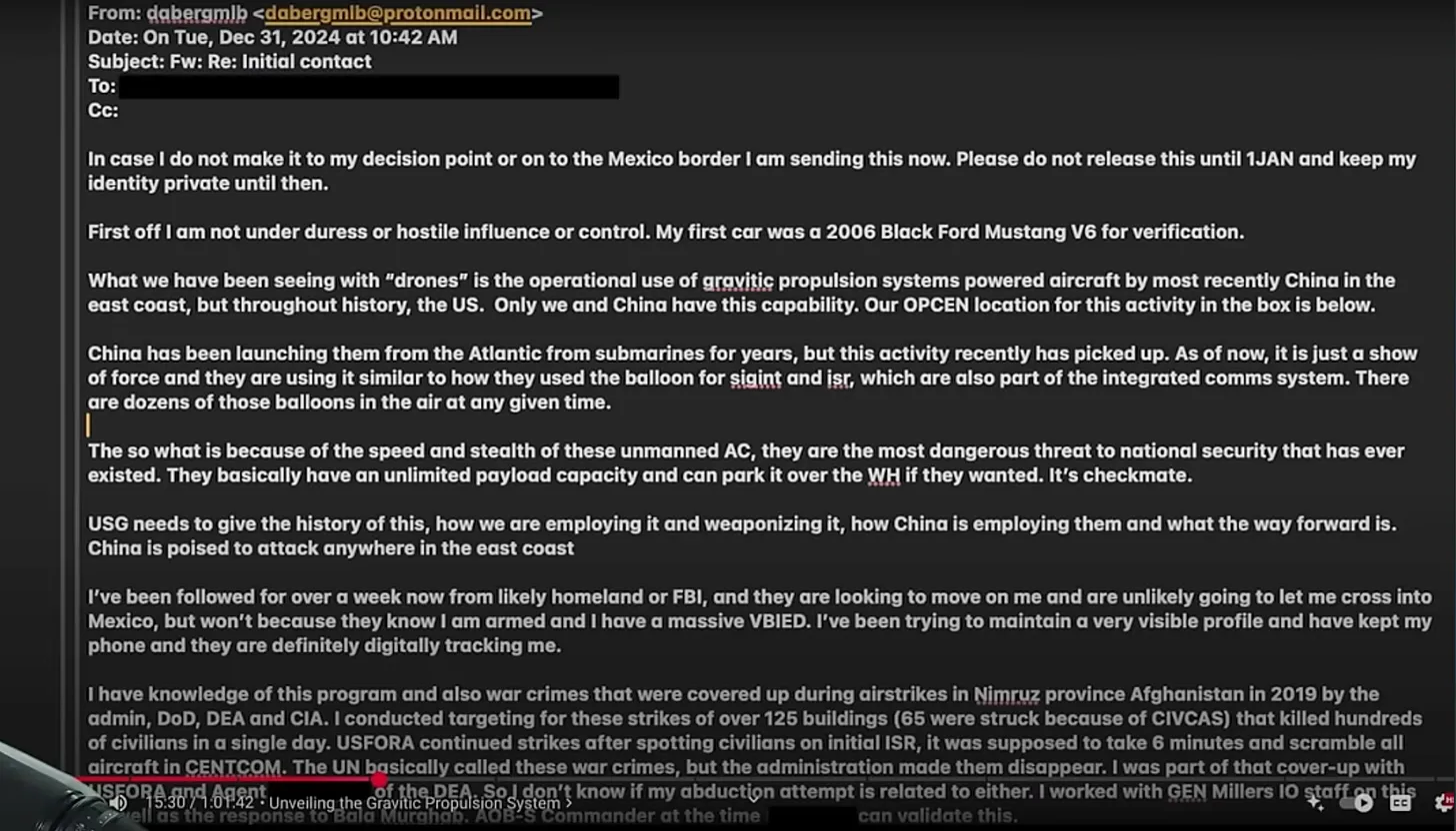 Source: Cybertruck Bomber’s Shocking UAP Claims: FBI Confirms Manifesto - Chris Lehto