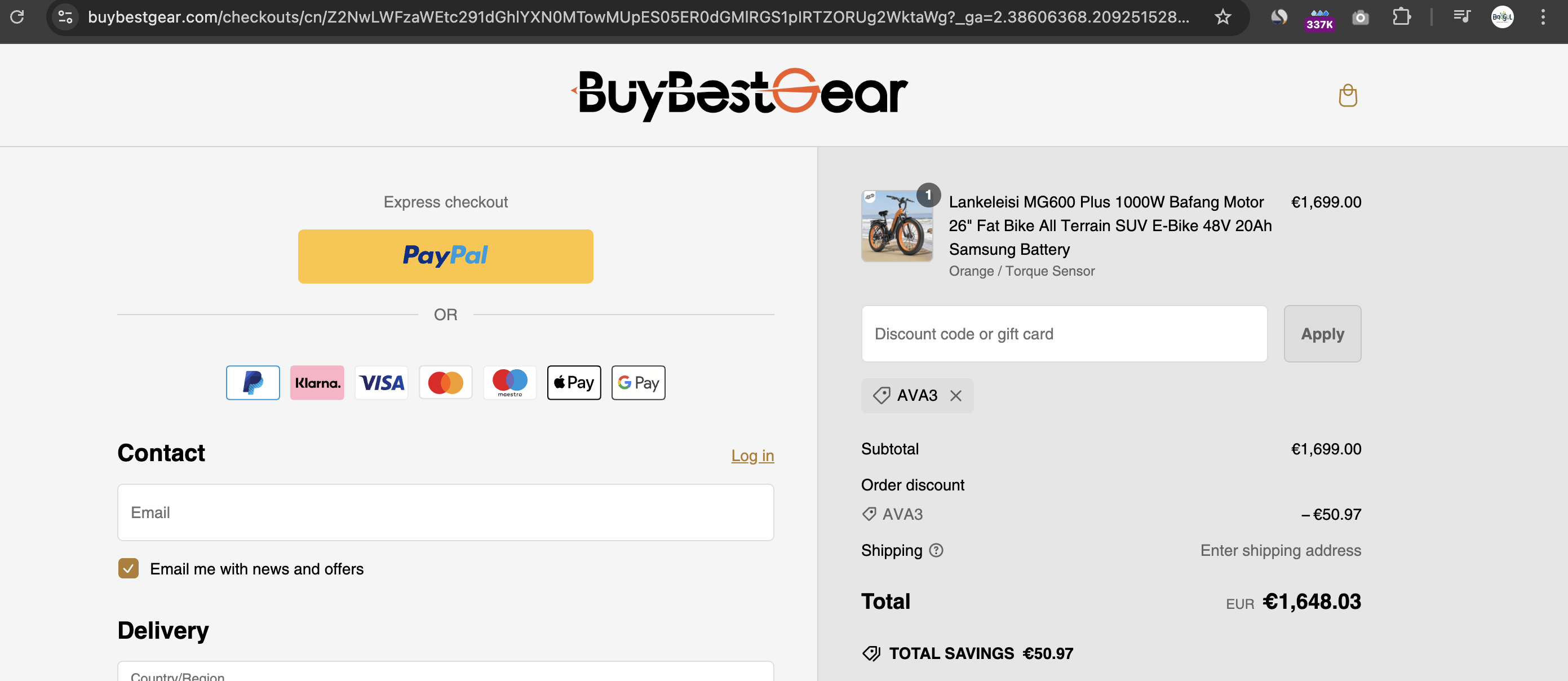 Buybestgear Discount Code (AVA3)