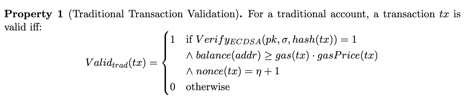 Traditional blockchain validation: Three rigid checks that every transaction must pass—no exceptions