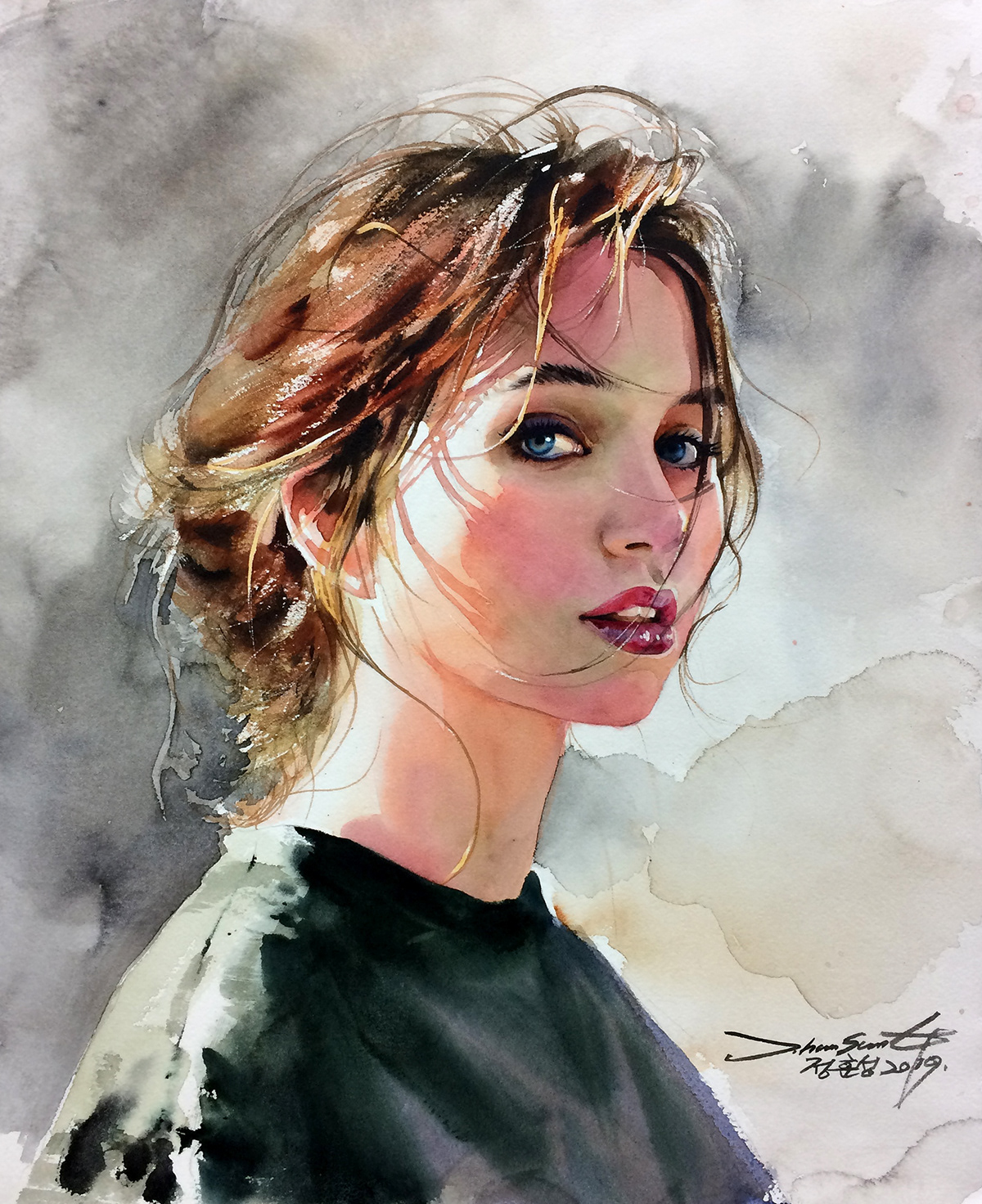 J. Hunsung watercolor