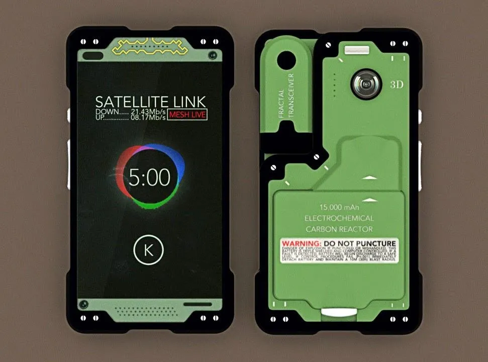 Micha and Garrett worked on ideas for a Mesh Networking Smartphone during this time (shown above).